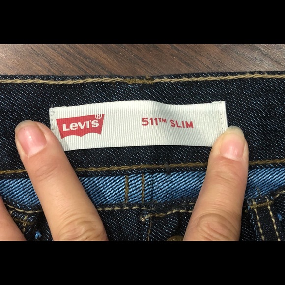 Levi’s 511 dark wash jeans, boys size 16 reg, 28x28, no flaws, nwot - Picture 3 of 7